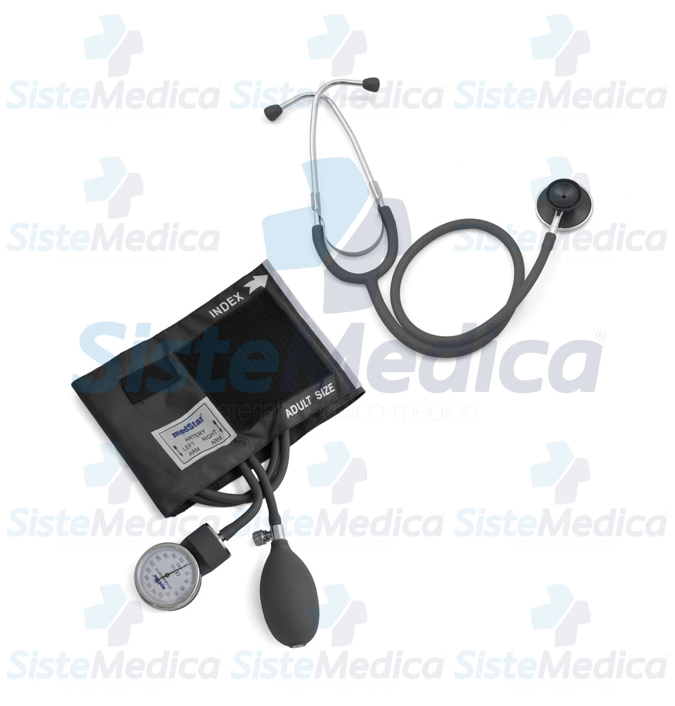 Kit de diagnósticostico con baumanómetros (esfigmomanometro) y estetoscopio con doble campana