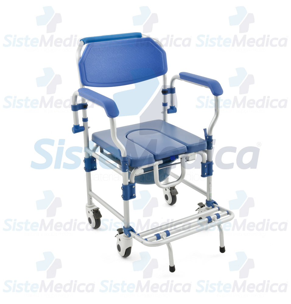 Silla cómodo para ducha con ruedas