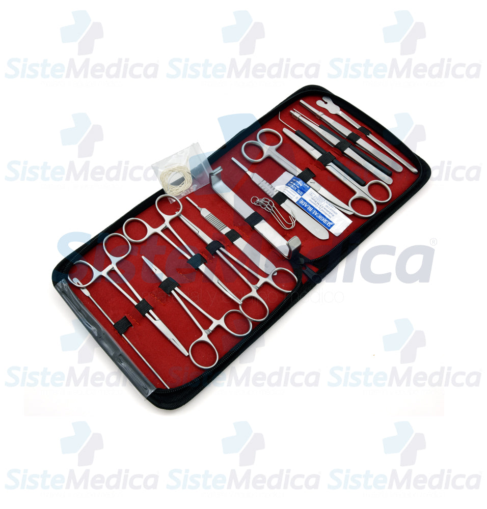 Estuche de disección con 20 piezas