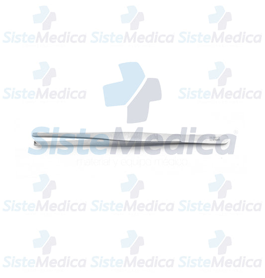 Pinza de disección con 2 x 1 dientes 16 cm