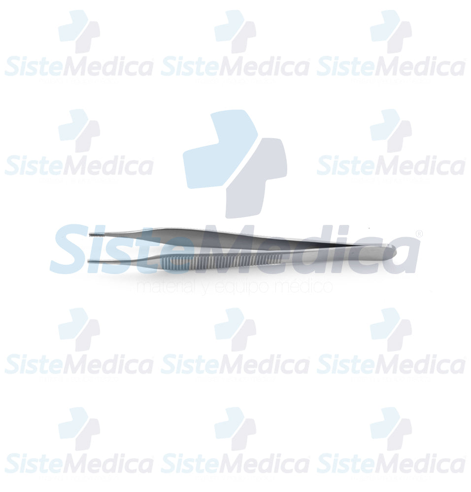 Pinza Adson Brown con puntas estriadas laterales 12 cm