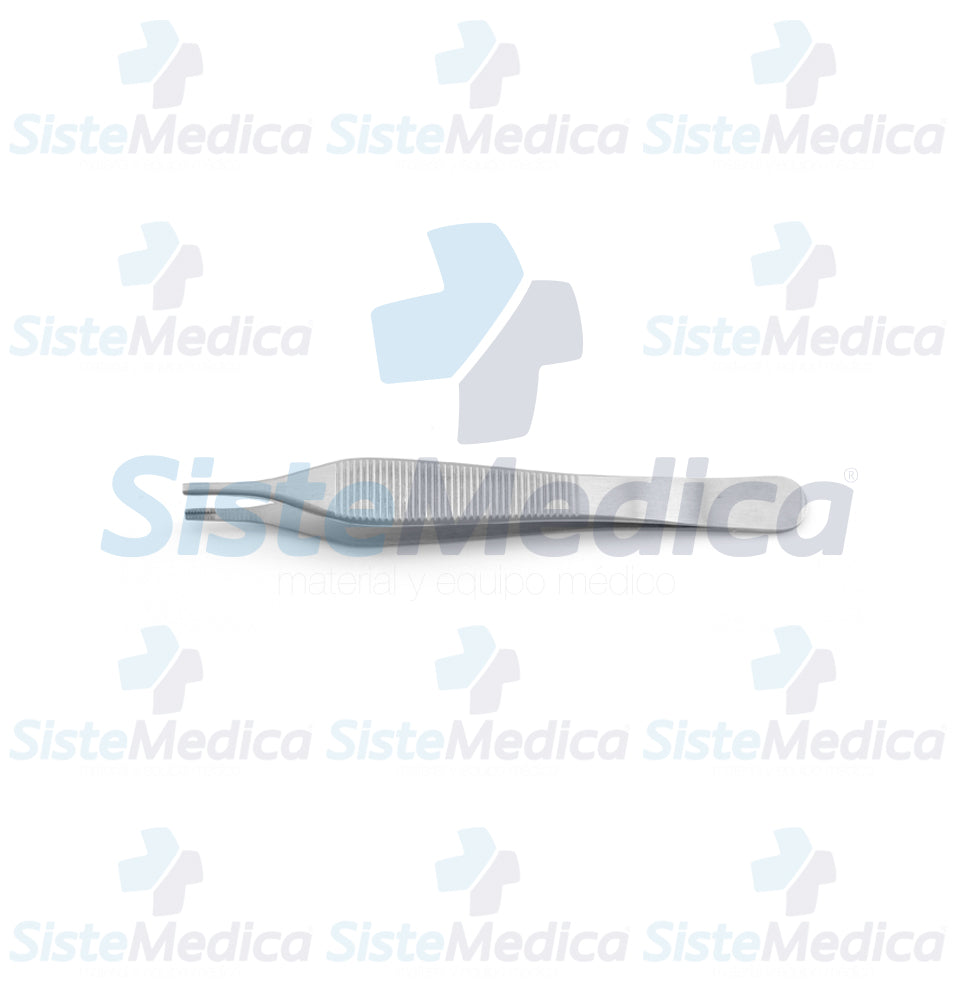 Pinza Adson Brown con puntas estriadas laterales 12 cm