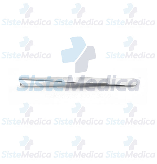 Pinza de disección con 2 x 1 dientes 14 cm
