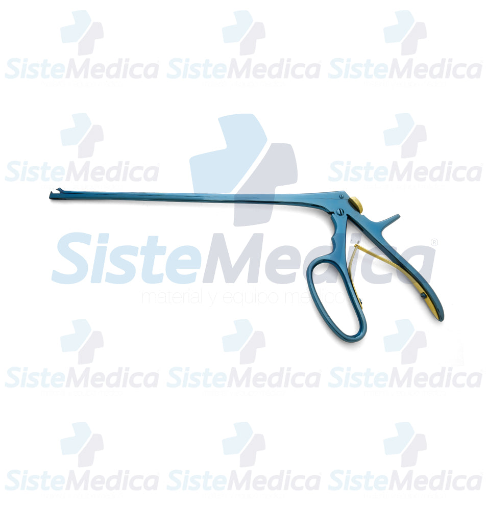 Pinza para biopsia baby Tischler de titanio fija con seguro 25 cm