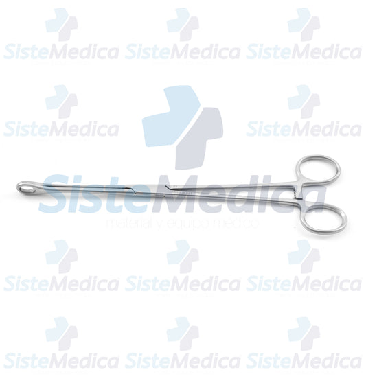 Pinza porta esponja Foerster (Forester) con anillo pequeño recta 24 cm