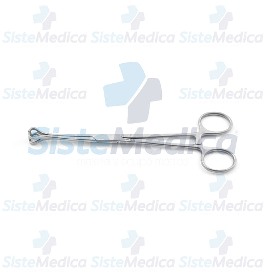 Pinza intestinal Babcock fenestrada con cremallera 18 cm