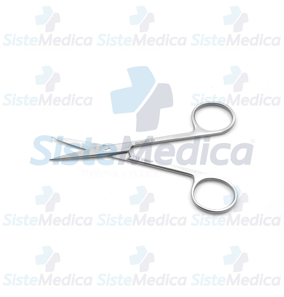 Tijeras de cirugia Iris recta 12 cm