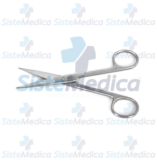 Tijeras quirúrgica recta, Puntas Aguda / Aguda 14 cm