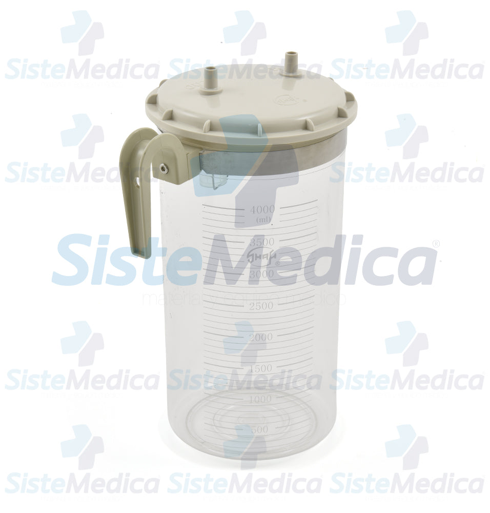 Frasco compatible con Aspirador quirúrgico para liposucción de 98L x minuto Mod. YX980D