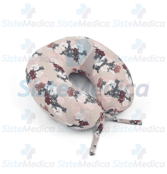 Almohada para cuello en forma de herradura relleno con micro esferas