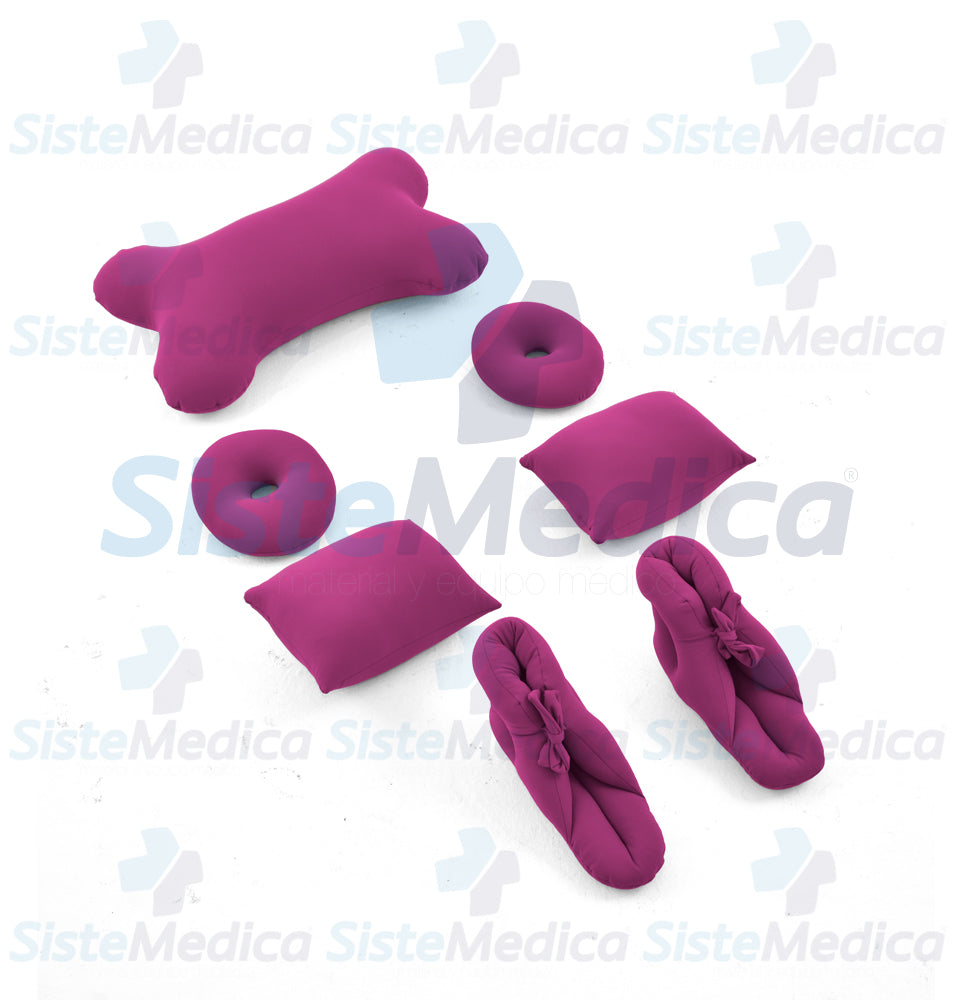 Juego de 7 cojines rellenos de micro esferas