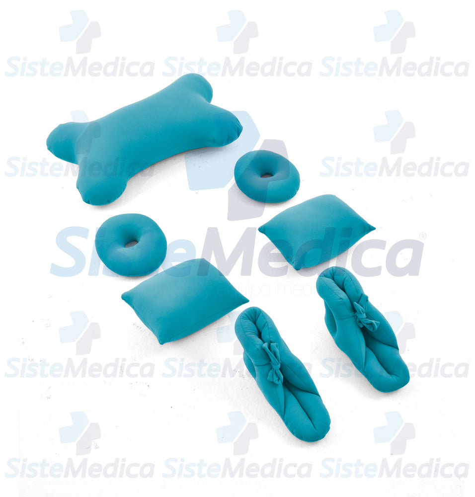 Juego de 7 cojines rellenos de micro esferas