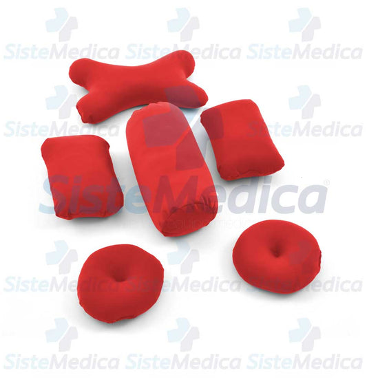 Juego de cojines rellenos de micro esferas 6 piezas