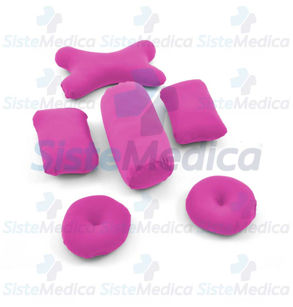 Juego de cojines rellenos de micro esferas 6 piezas
