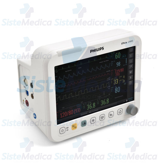 Monitor para paciente de signos vitales de 10" básico ECG, SpO2, PANI, FC, temperatura, respiración