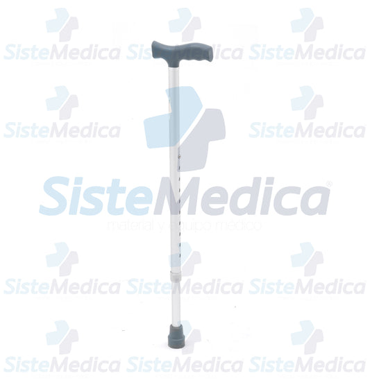 Bastón agarre de plástico en “T” altura ajustable 59 a 93 cm